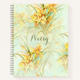 Elegant Yellow Daffodils Poetry Notitieboek