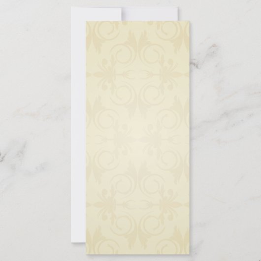 Elegant yellow damask trouwcadeau (Voorkant)