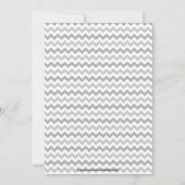 Elegant Yellow en Gray Chevron Baby shower Kaart (Achterkant)