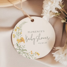 Elegant Yellow Floral Baby Shower