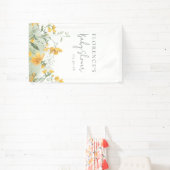 Elegant Yellow Floral Baby Shower Spandoek (Insitu)