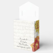 Elegant yellow floral country floral bruiloft bedankdoosjes (Geopend)