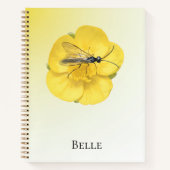 Elegant Yellow Floral Notebook Notitieboek (Voorkant)