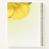 Elegant Yellow Floral Notebook Notitieboek (Achterkant)