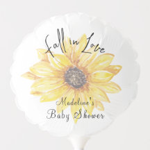 Elegant Yellow Floral Zonnebloem Baby shower