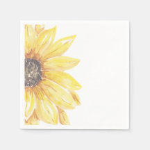Elegant Yellow Floral Zonnebloem Baby shower