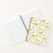 Elegant Yellow Flower Notitieboek (Binnen)
