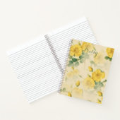 Elegant Yellow Flowers Poetry-laptop Notitieboek (Binnen)