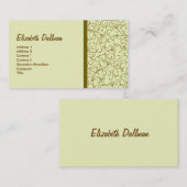 Elegant Yellow Golden Visitekaartje (Voorkant / Achterkant)