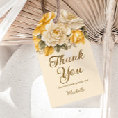 Elegant Yellow Ivory Cream Floral Birthday Cadeaulabel