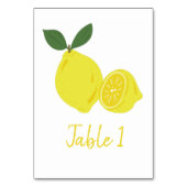 Elegant Yellow Lemon Party Kaart (Voorkant)