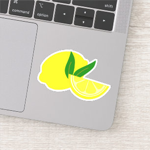 Elegant Yellow Lemon Sticker