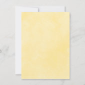 Elegant Yellow Magnolia Vrijgezellenfeest Kaart (Achterkant)