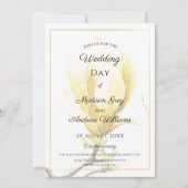 Elegant Yellow Magnolia Wedding Kaart (Voorkant)