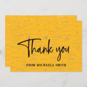 Elegant Yellow Mathematics Formulas Graduation Bedankkaart (Voorkant / Achterkant)