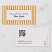 Elegant Yellow Old Money Visitekaartje (Voorkant / Achterkant)