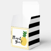 Elegant Yellow Pineapple Dank je Bedankdoosjes (Geopend)