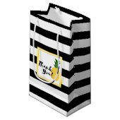 Elegant Yellow Pineapple Dank je Klein Cadeauzakje (Voorkant Gekanteld)