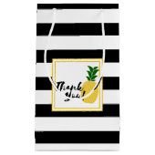 Elegant Yellow Pineapple Dank je Klein Cadeauzakje (Voorkant)