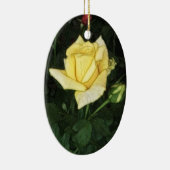 Elegant Yellow Rose 1 Keramisch Ornament (Rechts)