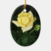 Elegant Yellow Rose 1 Keramisch Ornament (Voorkant)