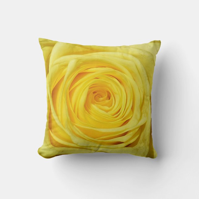 Elegant Yellow Rose Collectie Kussen (Voorkant)