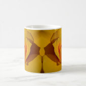 Elegant Yellow Rose foto sinaasappel bloemen Koffiemok (Center)