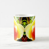 Elegant Yellow Rose sinaasappel bloemen Koffiemok (Center)