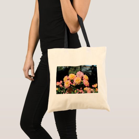 Elegant Yellow Roses Canvas tas (Voorkant (product))