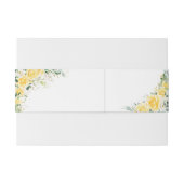 Elegant Yellow The Wedding Of Invitation Uitnodigingen Wikkel (Achterkant Voorbeeld)