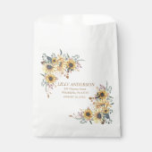 Elegant Yellow Waterverf Sunflower Sunny Bedankzakje (Voorkant)