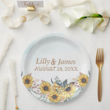 Elegant Yellow Waterverf Sunflower Sunny