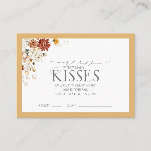 Elegant Yellow Wilde Vrijgezellenfeest Game Informatiekaartje (Voorkant)