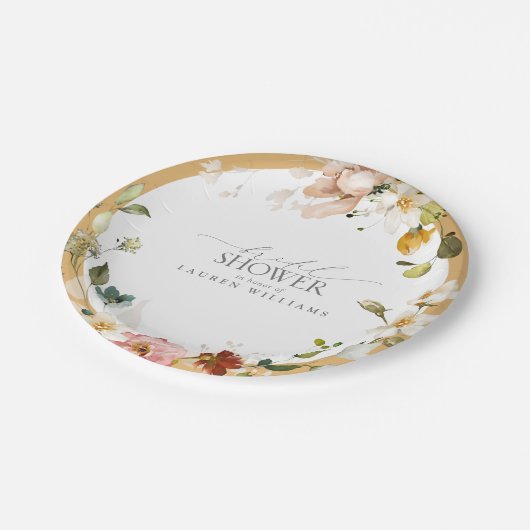 Elegant Yellow Wilde Vrijgezellenfeest Papieren Bordje (Gekanteld)