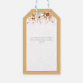 Elegant Yellow Wilde Vrijgezellenfeest Personal Cadeaulabel (Achterkant)