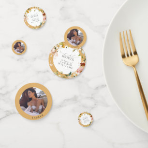 Elegant Yellow Wilde Waterverf Vrijgezellenfeest Confetti