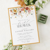 Elegant Yellow Wilde Waterverf Vrijgezellenfeest Kaart