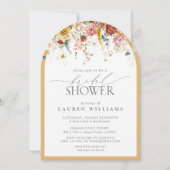 Elegant Yellow Wilde Waterverf Vrijgezellenfeest Kaart (Voorkant)