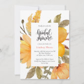 Elegant Yellow Wilde Waterverf Vrijgezellenfeest Kaart (Voorkant)