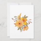 Elegant Yellow Wilde Waterverf Vrijgezellenfeest Kaart (Achterkant)