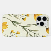 Elegant Yellow Wildflower Phone Case iPhone Hoesje (Achterkant horizontaal)