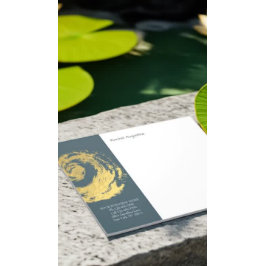 Elegant YOGA Blue & Gold ZEN Symboolestrijken Notitieblok