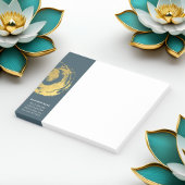 Elegant YOGA Blue & Gold ZEN Symboolestrijken Post-it® Notes
