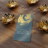 Elegant YOGA Blue & Gold ZEN Symboolestrijken Visitekaartje