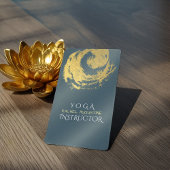 Elegant YOGA Blue & Gold ZEN Symboolestrijken Visitekaartje