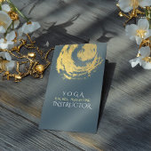 Elegant YOGA Blue & Gold ZEN Symboolestrijken Visitekaartje