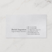 Elegant YOGA Blue & Gold ZEN Symboolestrijken Visitekaartje (Achterkant)