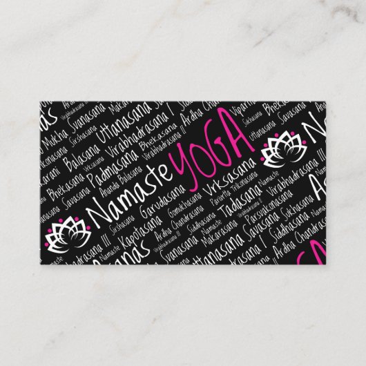 Elegant Yoga Center / Yoga Business / Teacher's Visitekaartje (Voorkant)