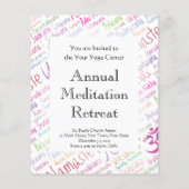 Elegant Yoga Flyer (Achterkant)