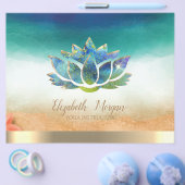 Elegant Yoga Instructor Blue Lotus Flyer (Enkel)